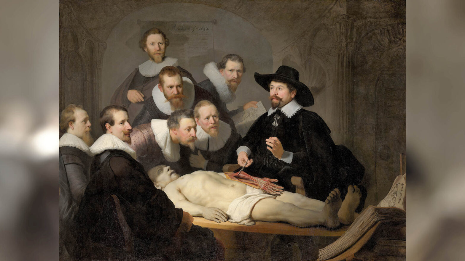 Obraz Rembrandta van Rijna "Lekcja anatomii doktora Tulpa".