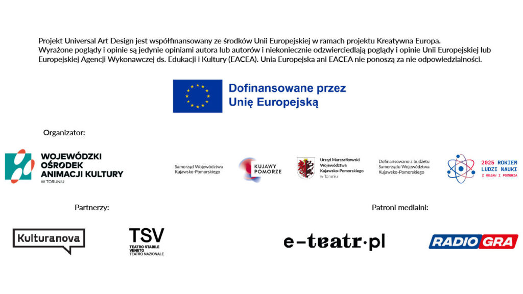 Logotypy organizatorów projektu Uniwersal Art Design